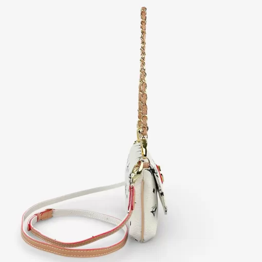 Τσάντα γυναικεία ώμου-χιαστί La tour eiffel Εκρού 36-8910