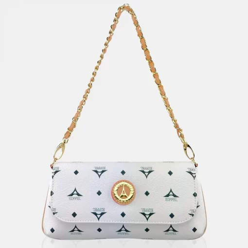 Τσάντα γυναικεία ώμου-χιαστί La tour eiffel Λευκό 36-8910