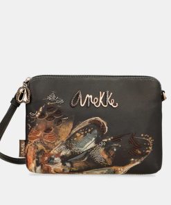 Anekke Λεπτή Γυναικεία Τσάντα Χιαστί Καφέ 39733-468
