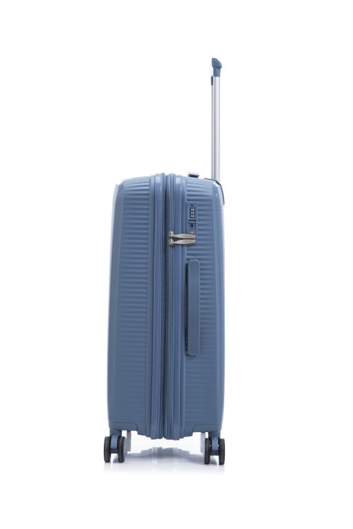 Rcm Set 3 Σκληρών Βαλιτσών από Πολυπροπυλένιο με Επέκταση 55εκ.+65εκ.+75εκ 425-SET Μπλε