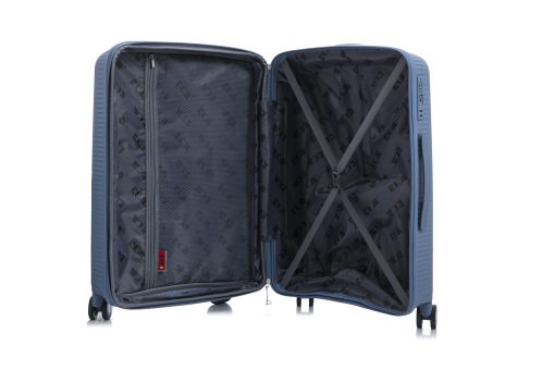 Rcm Set 3 Σκληρών Βαλιτσών από Πολυπροπυλένιο με Επέκταση 55εκ.+65εκ.+75εκ 425-SET Μπλε