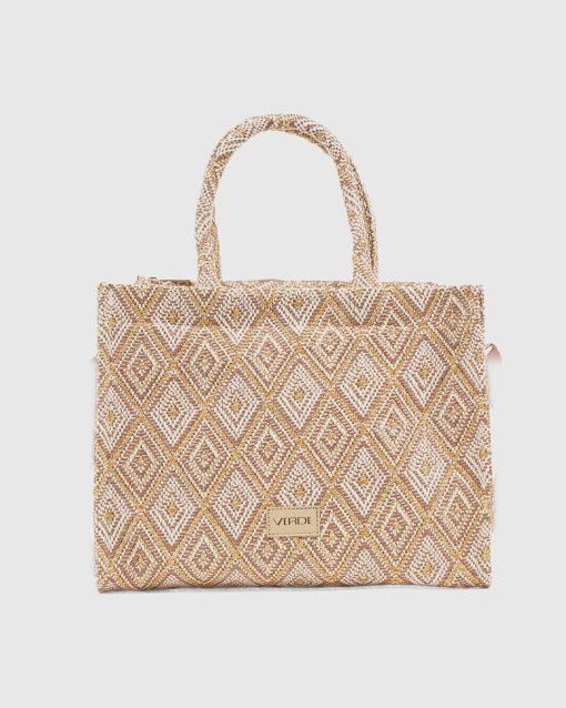 Γυναικεία Ψάθινη Τσάντα Χειρός Verde 48-0283 Μαύρο