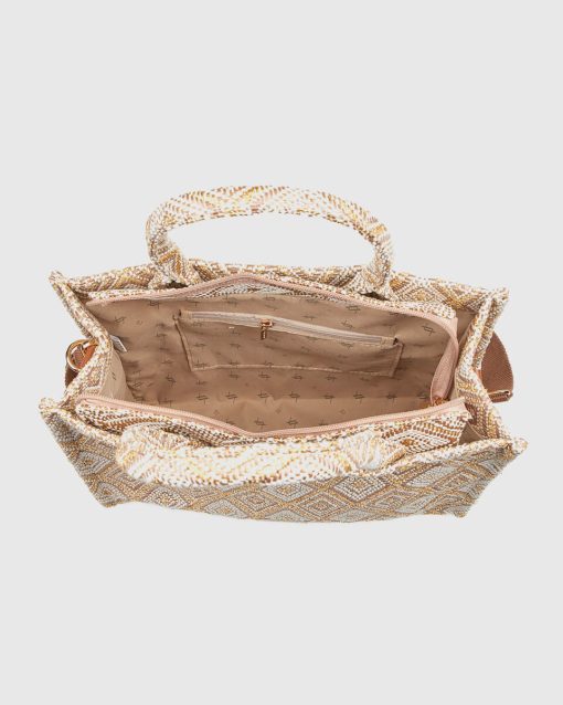 Γυναικεία Ψάθινη Τσάντα Χειρός Verde 48-0283 Μαύρο