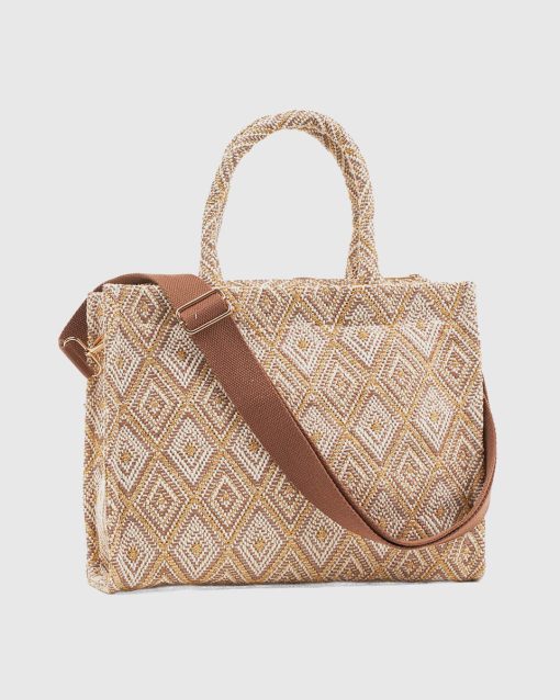 Γυναικεία Ψάθινη Τσάντα Χειρός Verde 48-0283 Μαύρο