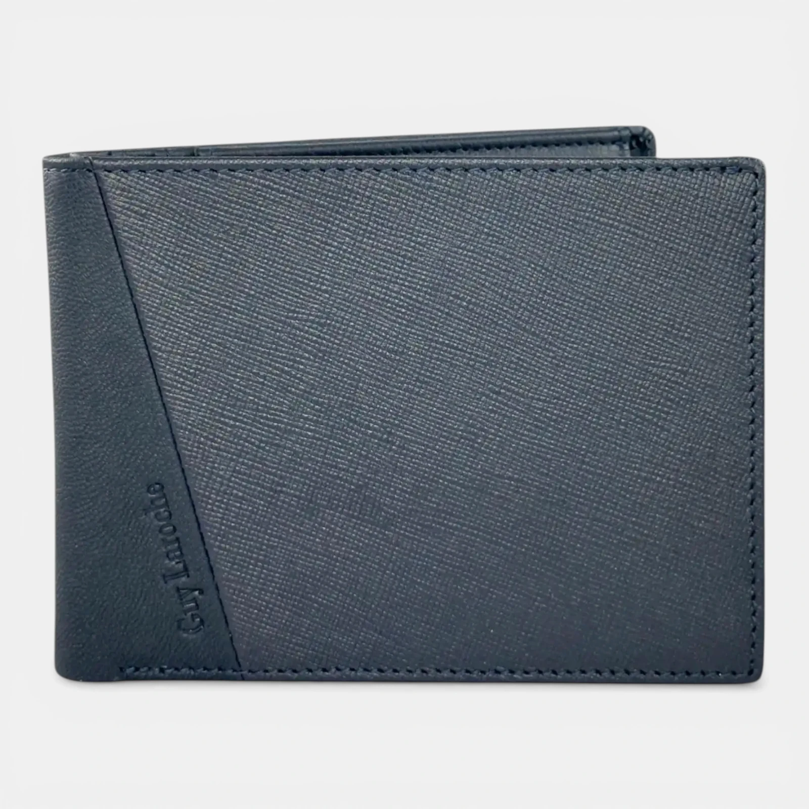 Ανδρικό δερμάτινο πορτοφόλι Guy Laroche 48001 σε μπλε χρώμα με θήκη για κέρματα