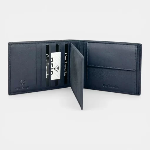 Guy Laroche Ανδρικό Δερμάτινο Πορτοφόλι 48001 Μπλε