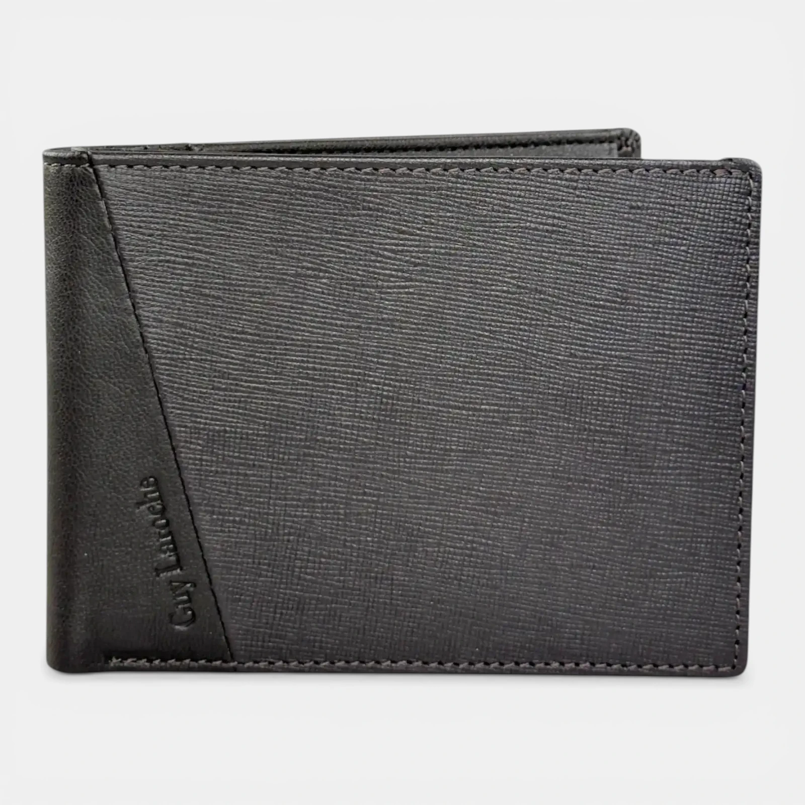 Ανδρικό δερμάτινο πορτοφόλι Guy Laroche 48001 σε καφέ χρώμα με θήκη για κέρματα