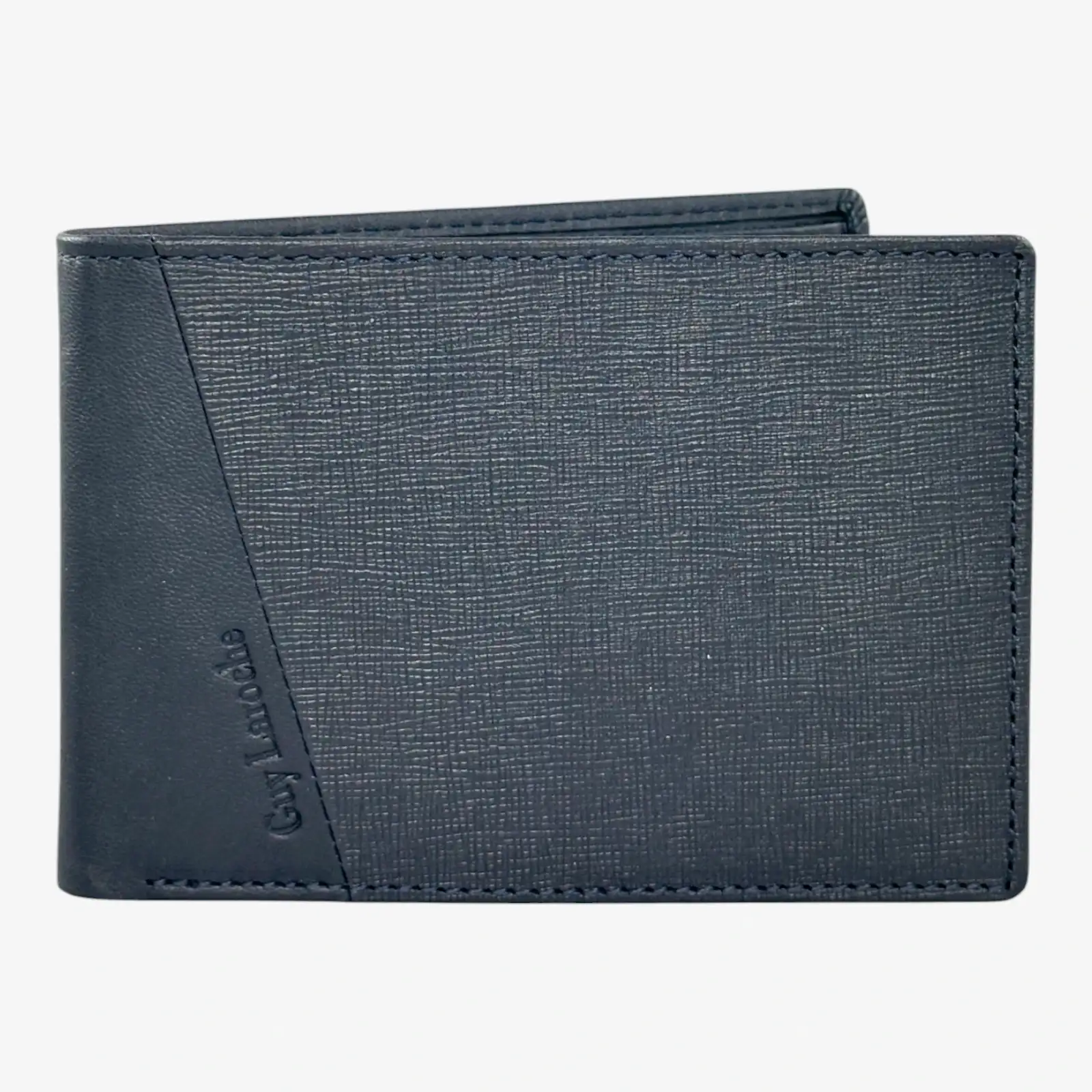 Ανδρικό δερμάτινο πορτοφόλι Guy Laroche 48002 σε μπλε χρώμα από μοσχαρίσιο δέρμα