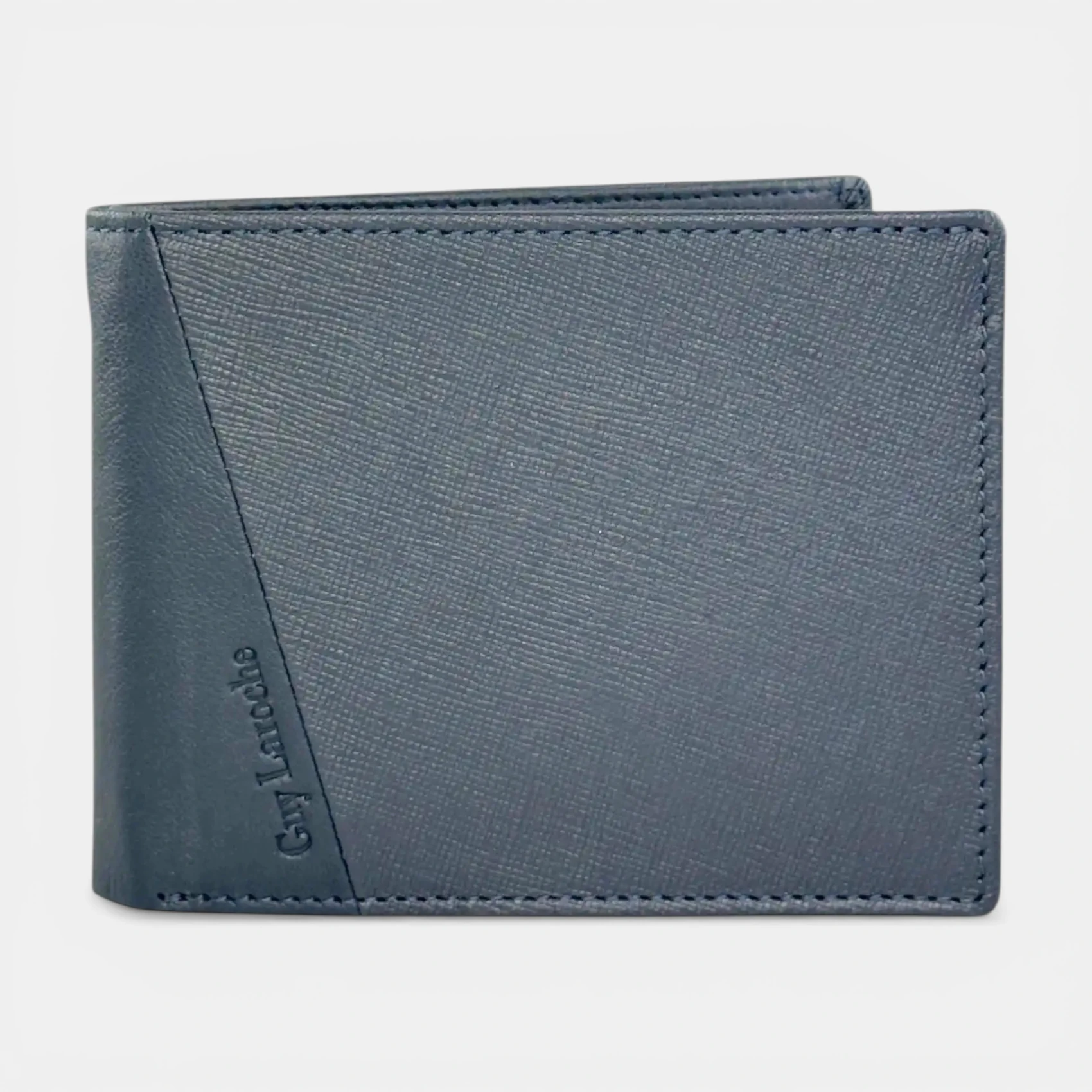 Ανδρικό δερμάτινο πορτοφόλι Guy Laroche 48003 σε μπλε χρώμα με τεχνολογία RFID