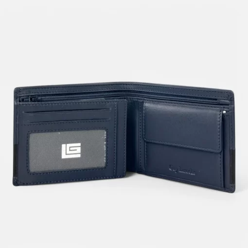 Guy Laroche Ανδρικό Δερμάτινο Πορτοφόλι 48003 Μπλε