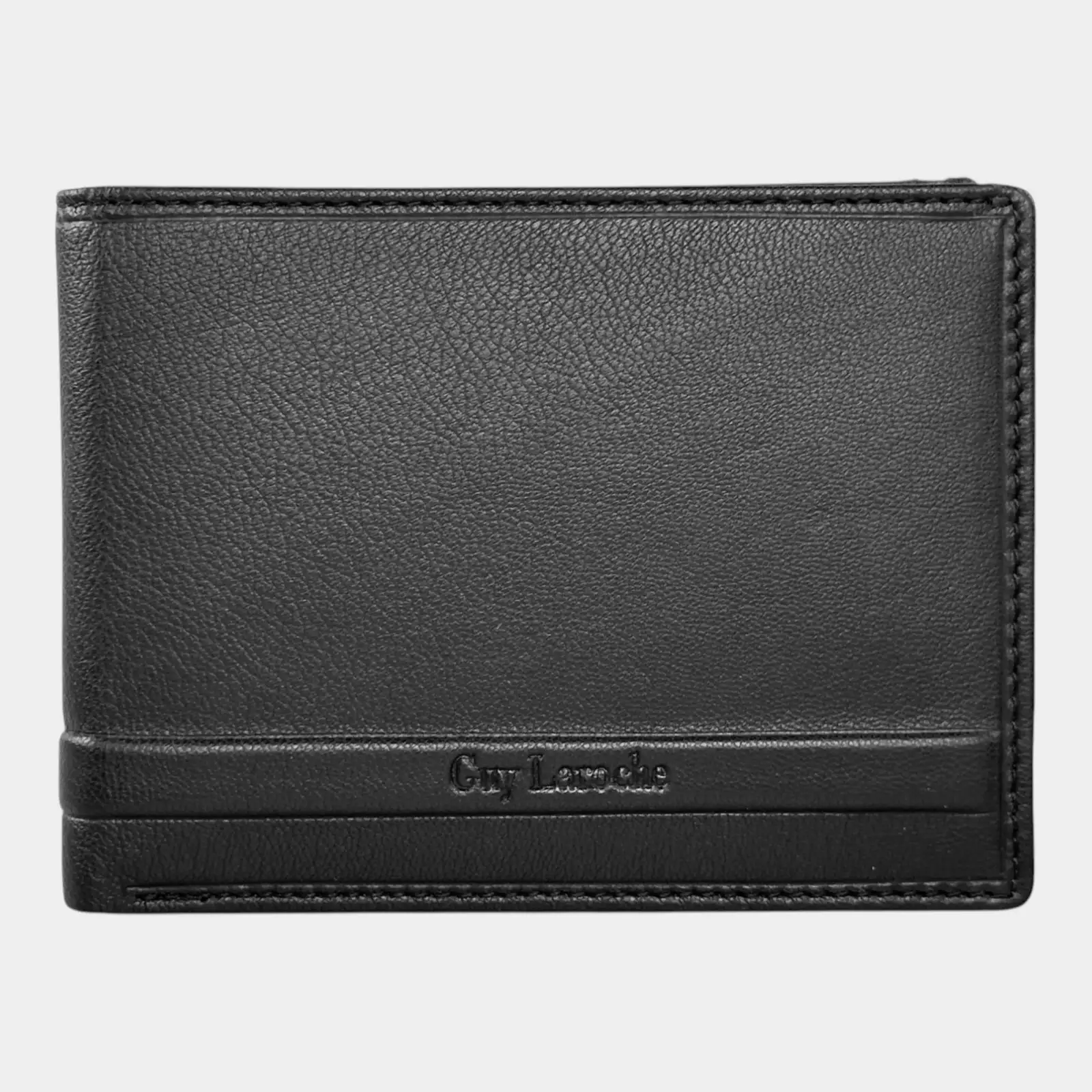 Ανδρικό δερμάτινο πορτοφόλι Guy Laroche 48401 σε μαύρο χρώμα με εσωτερική οργάνωση