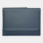 Ανδρικό δερμάτινο πορτοφόλι Guy Laroche 48401 σε μπλε χρώμα με θήκη για κέρματα
