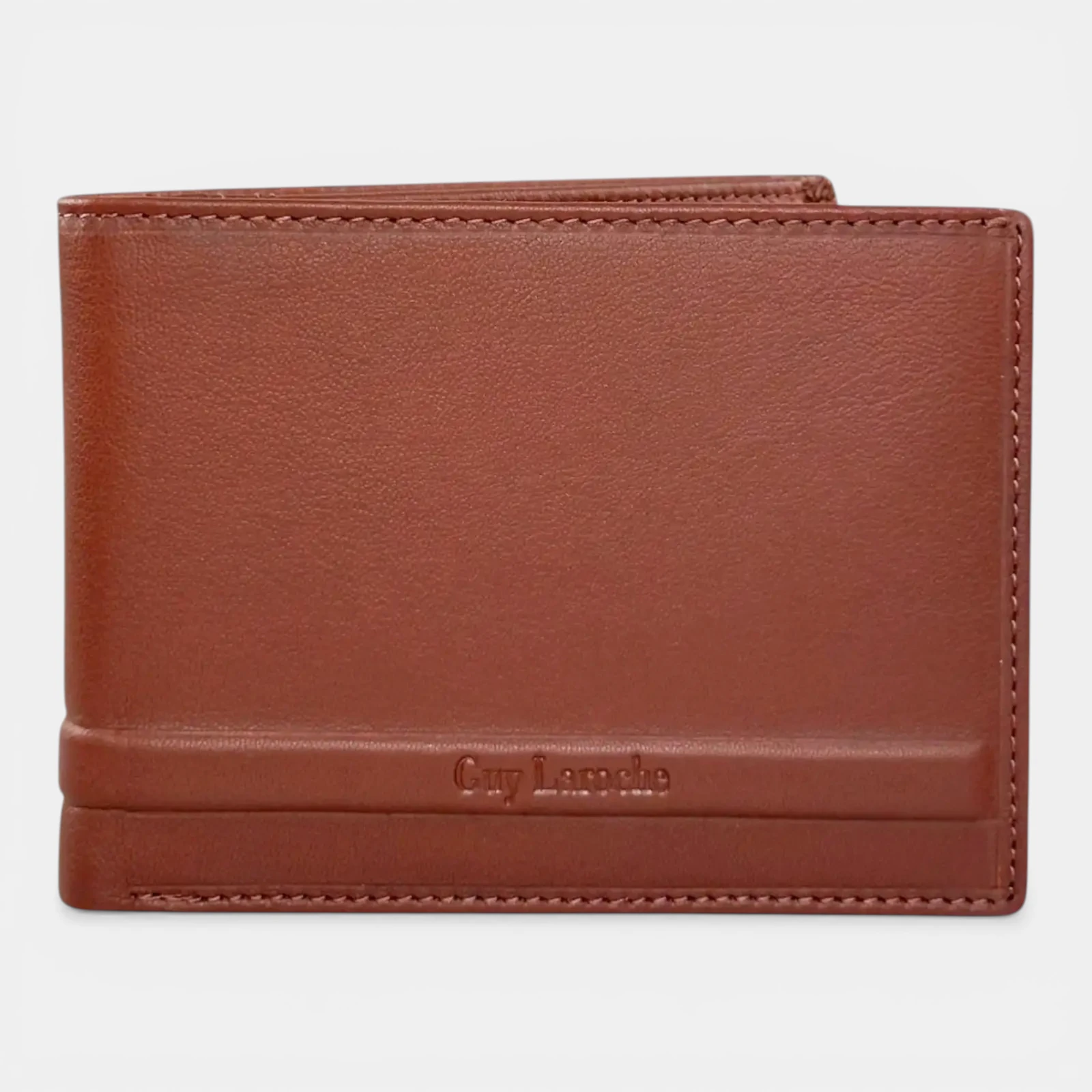 Ανδρικό δερμάτινο πορτοφόλι Guy Laroche 48401 σε ταμπά χρώμα με θήκη για κέρματα