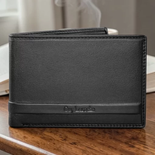 Guy Laroche Ανδρικό Δερμάτινο Πορτοφόλι 48402 Μαύρο