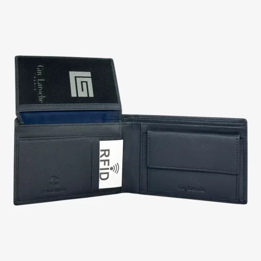 Guy Laroche Ανδρικό Δερμάτινο Πορτοφόλι 48402 Μπλε