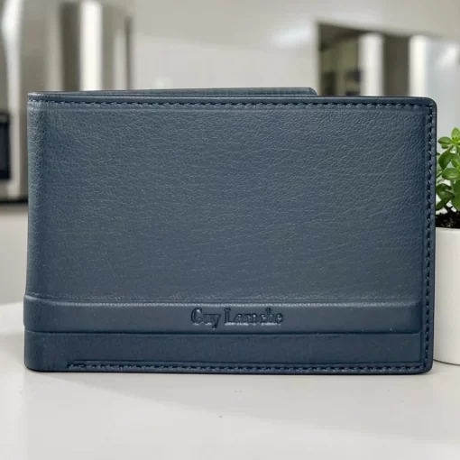 Guy Laroche Ανδρικό Δερμάτινο Πορτοφόλι 48402 Μπλε