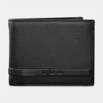 Ανδρικό δερμάτινο πορτοφόλι Guy Laroche 48403 σε μαύρο χρώμα με τεχνολογία RFID