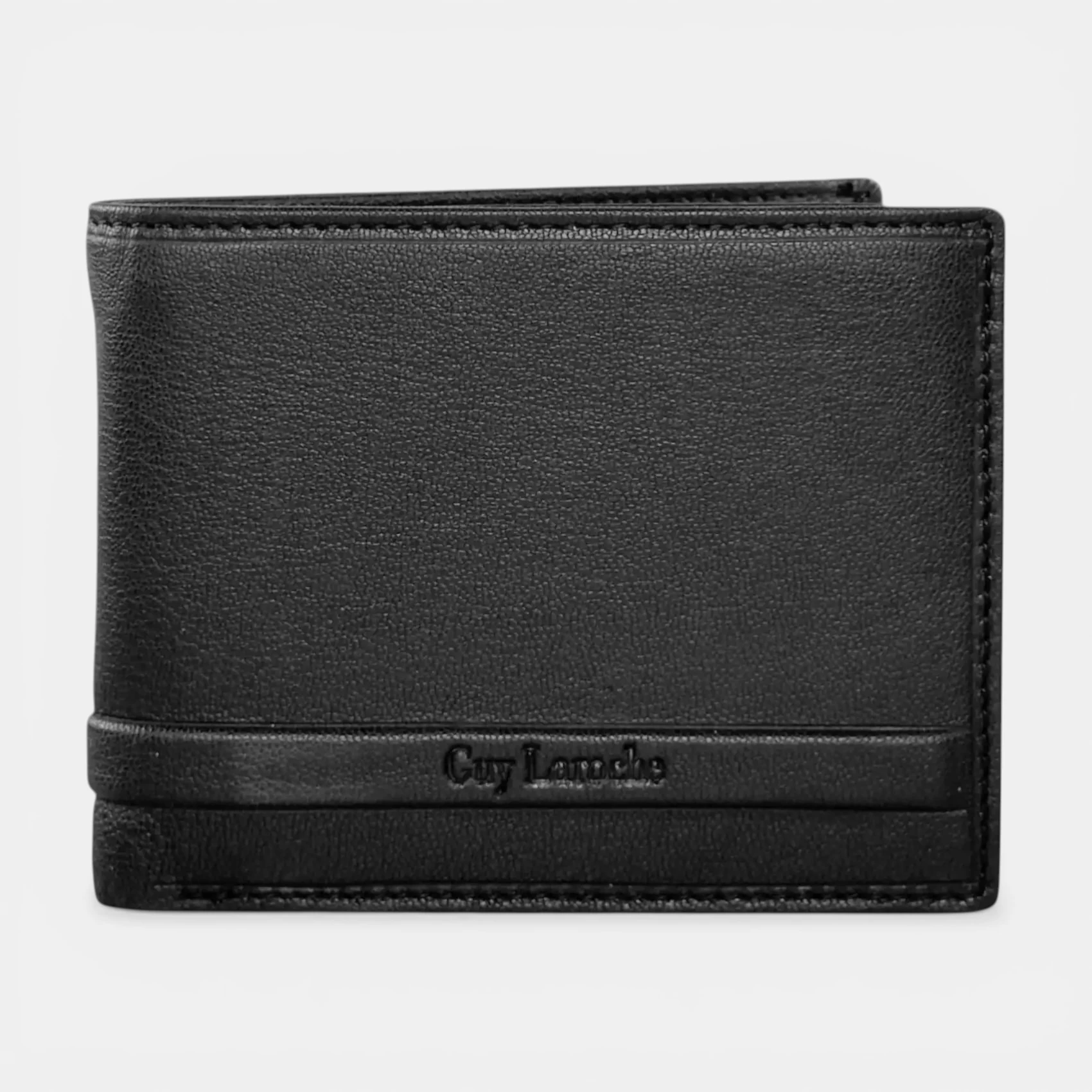 Ανδρικό δερμάτινο πορτοφόλι Guy Laroche 48403 σε μαύρο χρώμα με τεχνολογία RFID