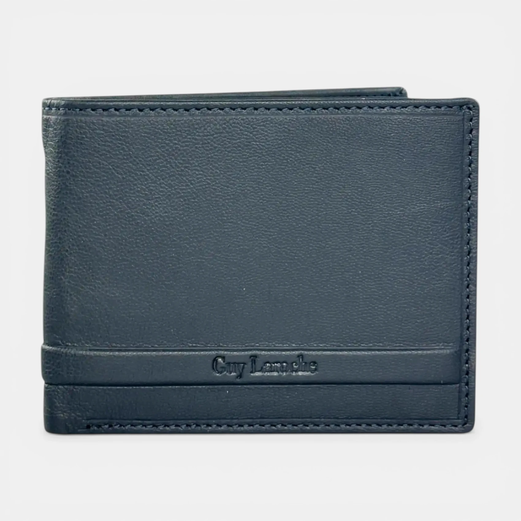 Ανδρικό δερμάτινο πορτοφόλι Guy Laroche 48403 σε μπλε χρώμα με τεχνολογία RFID