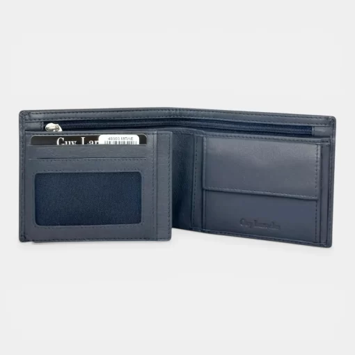 Guy Laroche Ανδρικό Δερμάτινο Πορτοφόλι 48403 Μπλε