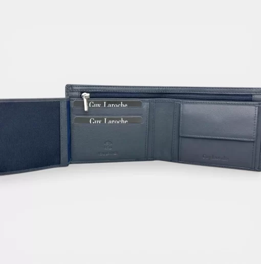 Guy Laroche Ανδρικό Δερμάτινο Πορτοφόλι 48403 Μπλε