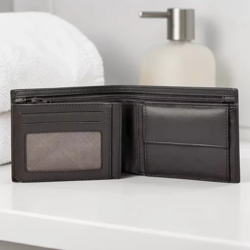 Guy Laroche Ανδρικό Δερμάτινο Πορτοφόλι 48403 Καφέ