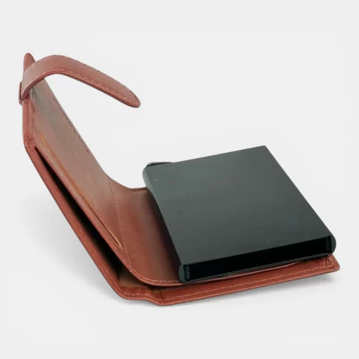 Guy Laroche Δερμάτινο πορτοφόλι-καρτοθήκη με μηχανισμό 48404 Ταμπα