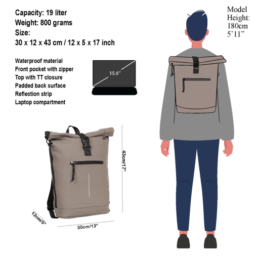 New Rebels Mart Arts Los Angeles 21L Rolltop Laptop Αδιάβροχο 15,6″ 51.113539