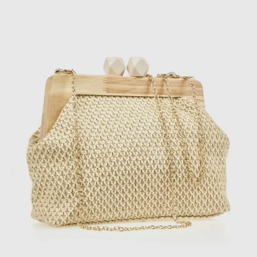 Γυναικείο Τσαντάκι Αμπιγιέ Verde 01-0002052 Εκρού