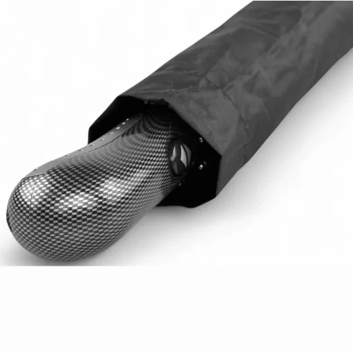 Μεγάλη Μαύρη Αυτόματη Σπαστή Ομπρέλα Open/Close Αντιανεμική 55007-01