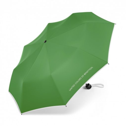 Benetton Ομπρέλα Βροχής σπαστή χειροκίνητη Super Mini Πράσινη 56204