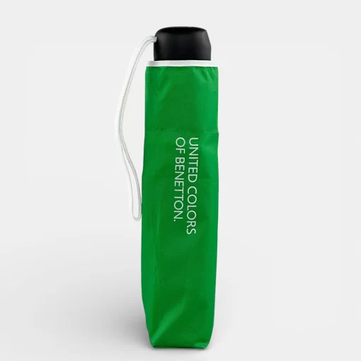 Benetton Ομπρέλα Βροχής σπαστή χειροκίνητη Super Mini Πράσινη 56204