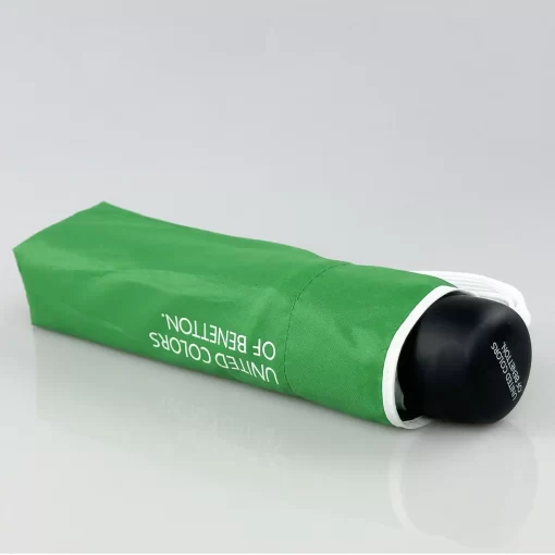 Benetton Ομπρέλα Βροχής σπαστή χειροκίνητη Super Mini Πράσινη 56204