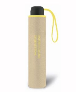 Benetton Ομπρέλα Βροχής Super Mini σπαστή χειροκίνητη Χακί 56247