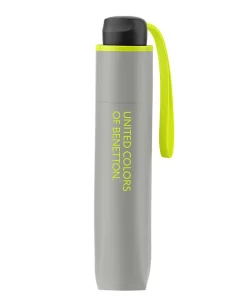 Benetton Ομπρέλα Βροχής Super Mini σπαστή χειροκίνητη Γκρι 56268