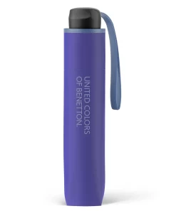 Benetton Ομπρέλα Βροχής Super Mini σπαστή χειροκίνητη Μωβ 56310