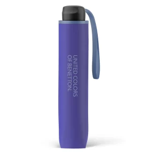 Benetton Ομπρέλα Βροχής Super Mini σπαστή χειροκίνητη Μωβ 56310