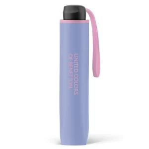 Benetton Ομπρέλα Βροχής Super Mini σπαστή χειροκίνητη Σιελ 56315