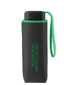 Γυναικεία Ομπρέλα Benetton Ultra Mini χειροκίνητη σπαστή Μαύρη 56401