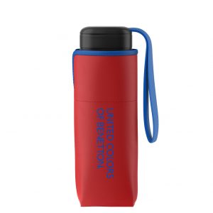 Γυναικεία Ομπρέλα Benetton Ultra Mini χειροκίνητη σπαστή Κόκκινη 56403
