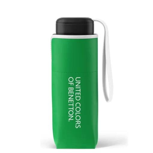 Γυναικεία Ομπρέλα Benetton Ultra Mini χειροκίνητη σπαστή Πράσινη 56404