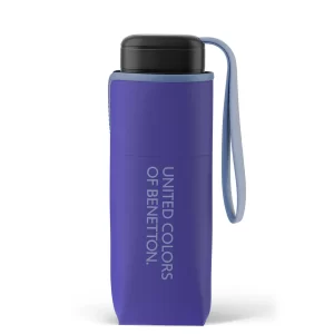 Γυναικεία Ομπρέλα Benetton Ultra Mini χειροκίνητη σπαστή Μωβ 56510