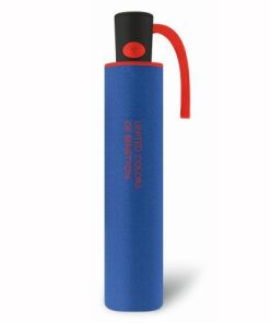 Benetton Ομπρέλα Βροχής Mini AC αυτόματη σπαστή Μπλε 56602