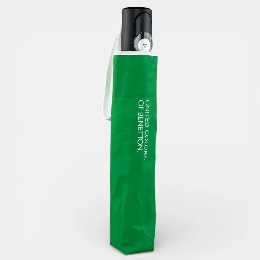 Benetton Ομπρέλα Βροχής Mini AC αυτόματη σπαστή Πράσινο 56604
