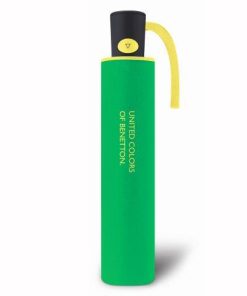 Benetton Ομπρέλα Βροχής Mini AC αυτόματη σπαστή Πράσινο 56604