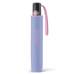 Benetton Ομπρέλα Βροχής Mini AC αυτόματη σπαστή Σιελ 56715