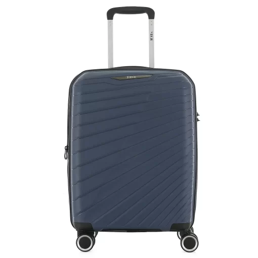 Βαλίτσα Ταξιδίου Μεσαία Πολυπροπυλένιο με 4 Ρόδες Ύψους 68εκ RCM 585-68 Μπλε