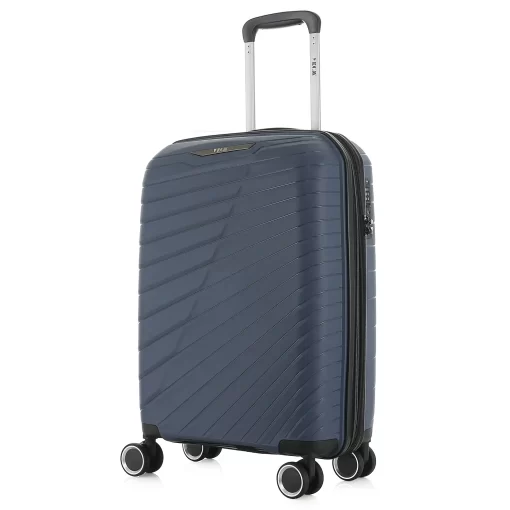 Βαλίτσα Ταξιδίου Μεσαία Πολυπροπυλένιο με 4 Ρόδες Ύψους 68εκ RCM 585-68 Μπλε