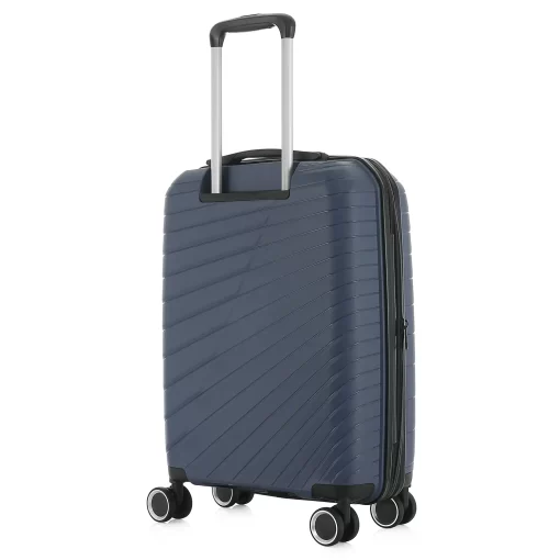 Βαλίτσα Ταξιδίου Μεσαία Πολυπροπυλένιο με 4 Ρόδες Ύψους 68εκ RCM 585-68 Μπλε