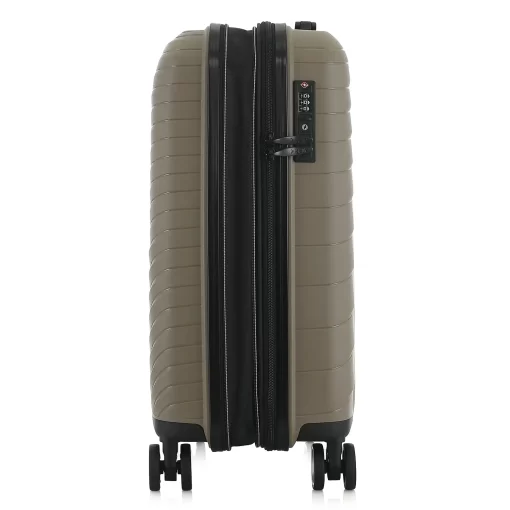 Βαλίτσα Ταξιδίου Καμπίνας Πολυπροπυλένιο με 4 Ρόδες Ύψους 55εκ RCM 585 Μπεζ